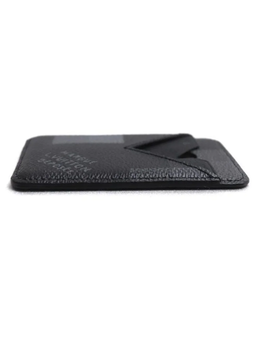Louis Vuitton Card Case Magnet Damoflage Black